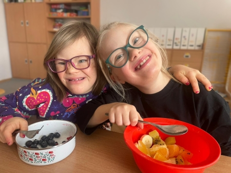 Sałatka owocowa w klasie 2